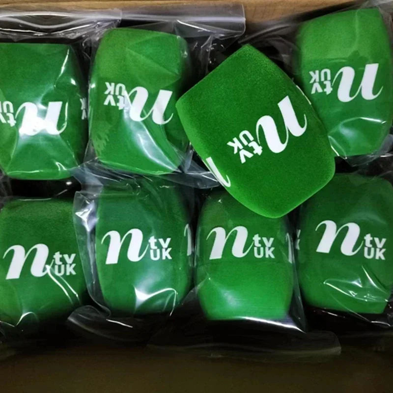Square Flocking microphone Sponge Customized logo espuma micrófono personalizada video mic windscreen For TV Stations Interview