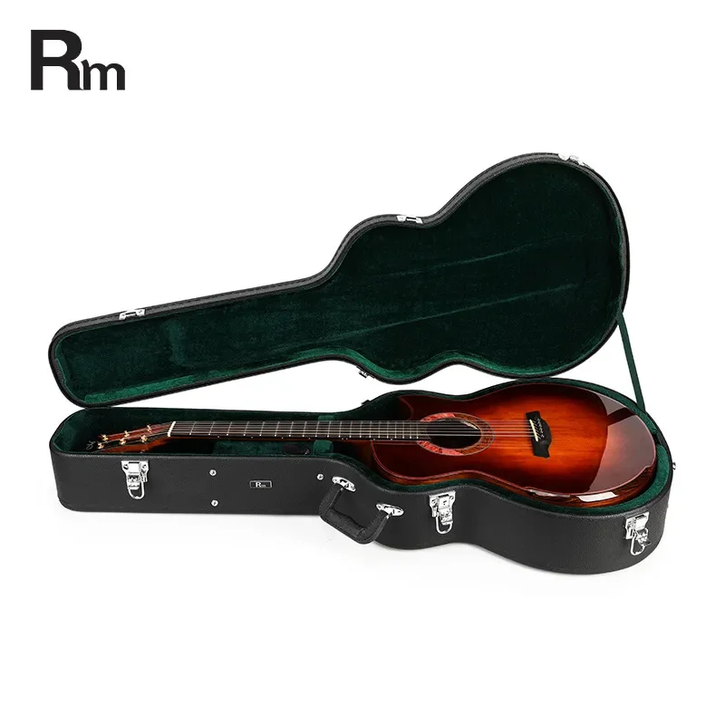 RM Mystic Pattern Folk Classical Guitar Hard Case Wooden Box Exquisite Interior Waterproof Moisture Proof Thickened Drop
