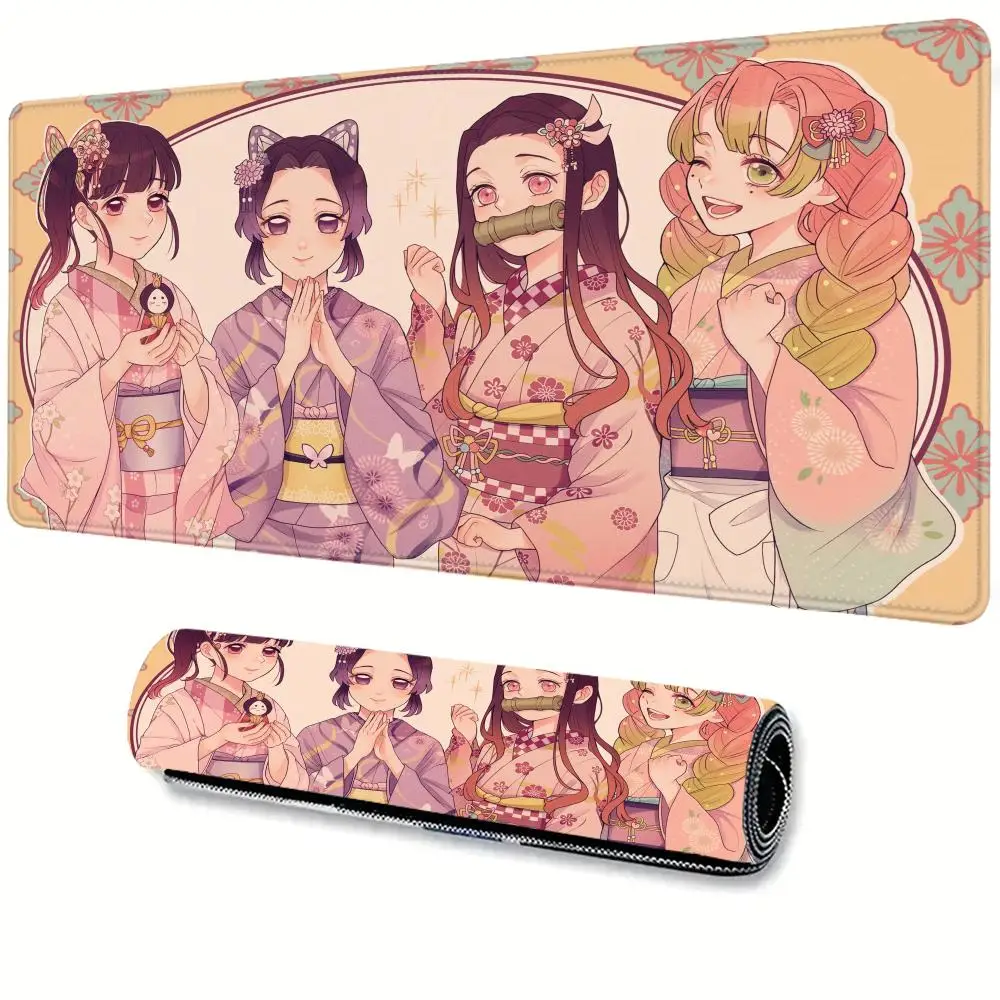 

Demon Slayer Kanroji Mitsuri Mousepad Anti-Slip Thickened Mouse Pad Oversized Gaming Keyboard Notebook Table Mat for PC Desk Pad