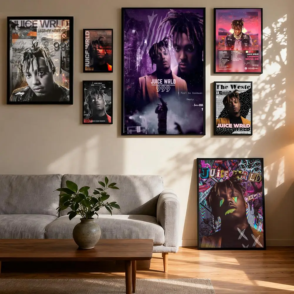 

Legends Tribute J-Juice WRLD Poster Prints Canvas Painting Wall Art Picture Living Room Home Decor Tracklist Music Album Cover