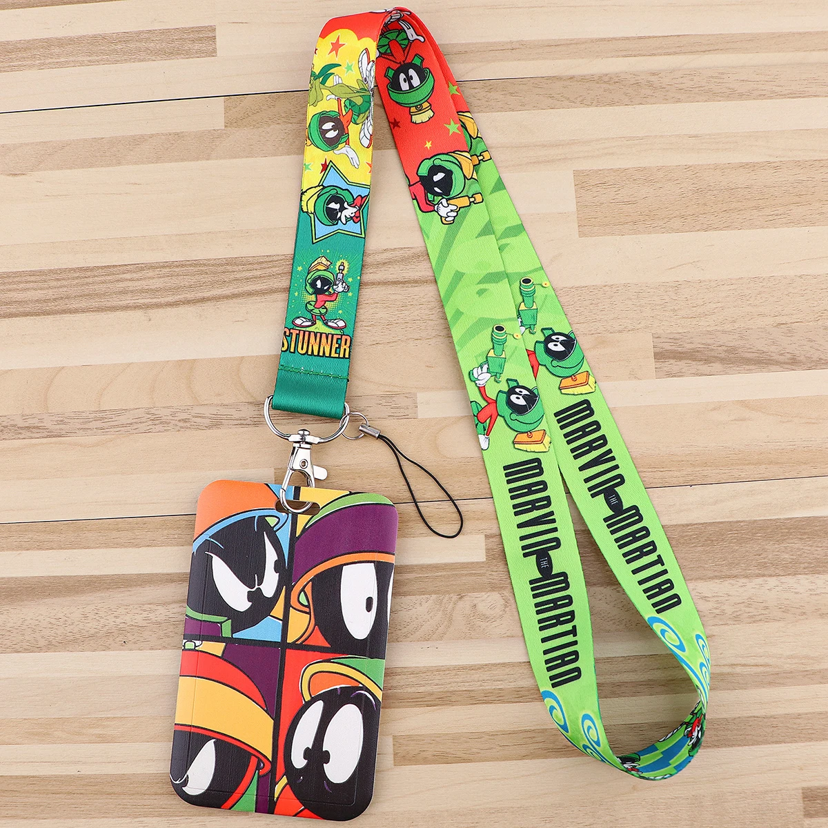 Cartoon Office ID Card Holder Cute Neck Strap Lanyards Phone USB Badge Holder Card Cover Key Chain Accessories Gifts for Kids