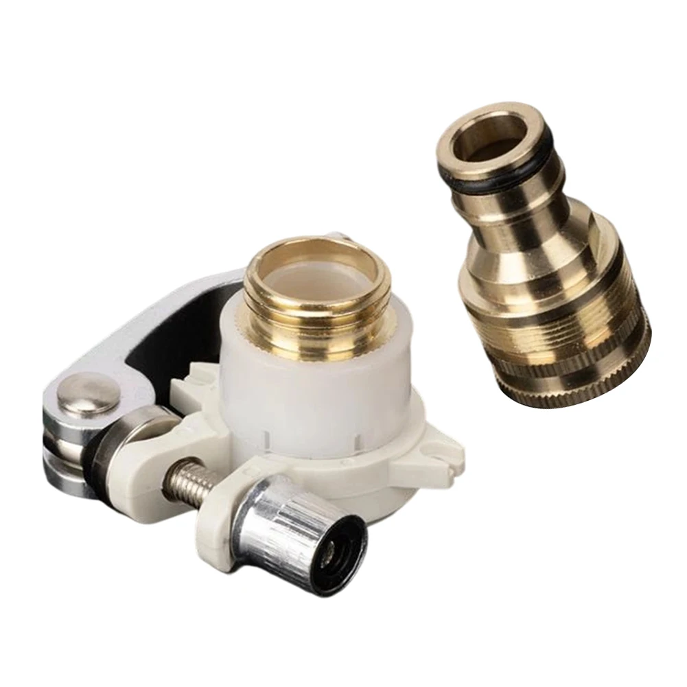 Three-in-One Faucet Adapter for Household Water Applications Including For Washing Machine Inlet and Outdoor Hose Use