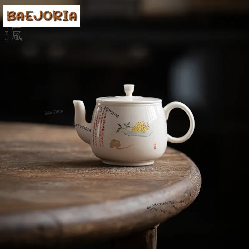 

100ml Yellow Buddha's Hand Teapot Handmade Tea Infuser Pot Tea Maker Kettle With Filter Green Tea Tableware Supplies Collection