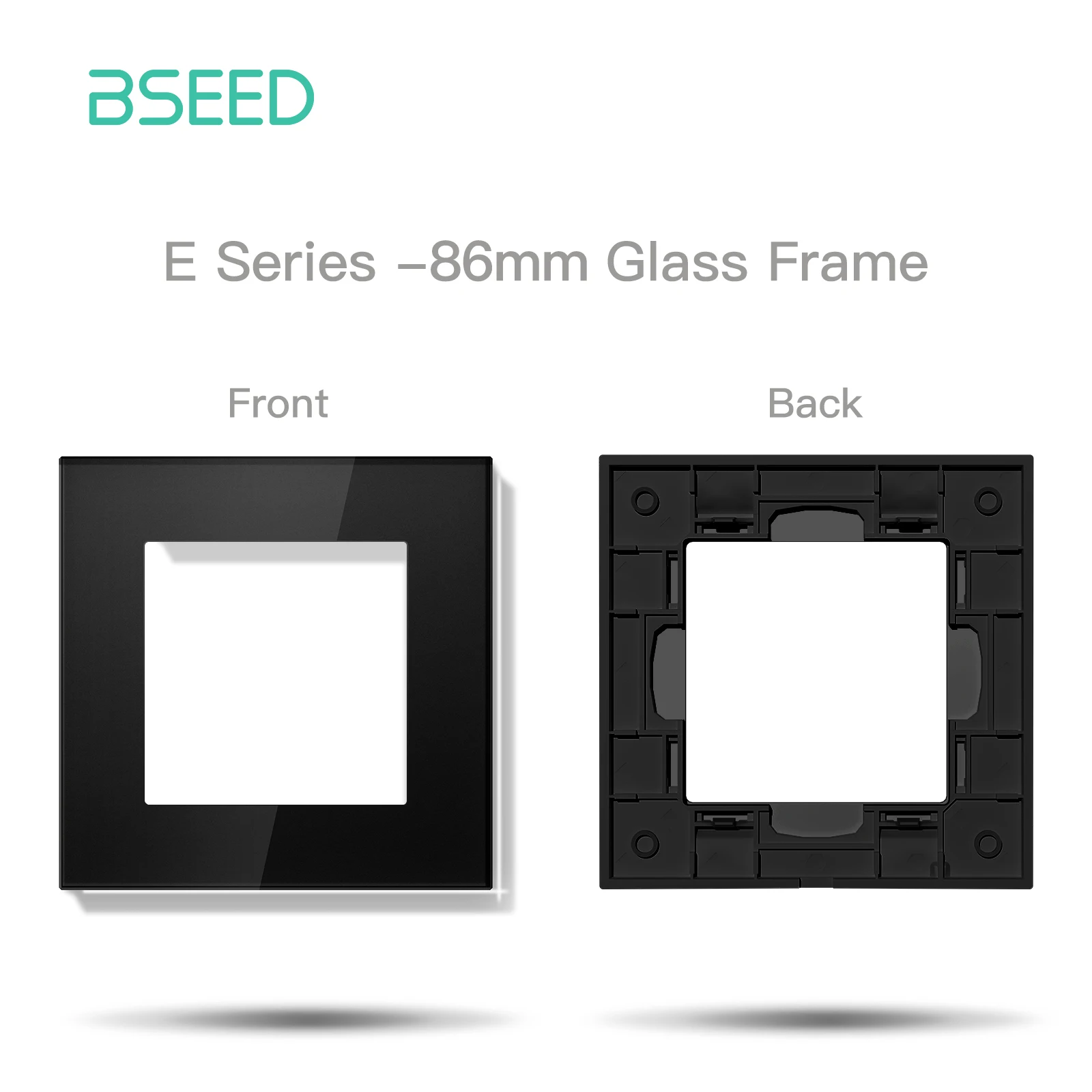 BSEED 1/2/3-fach Schaltermodule, Drucktastenschalter mit Anzeigeleuchte, DIY-Kombinations-Wandsteckdosen, E-Serie, 86mm