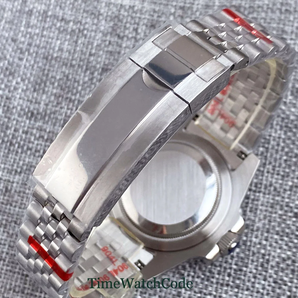 Tandorio Dive SUB Automatic Watch for Men NH35 Mechanical Movement 20BAR Waterproof Sapphire Crystal Sterile 316L Bracelet 40mm