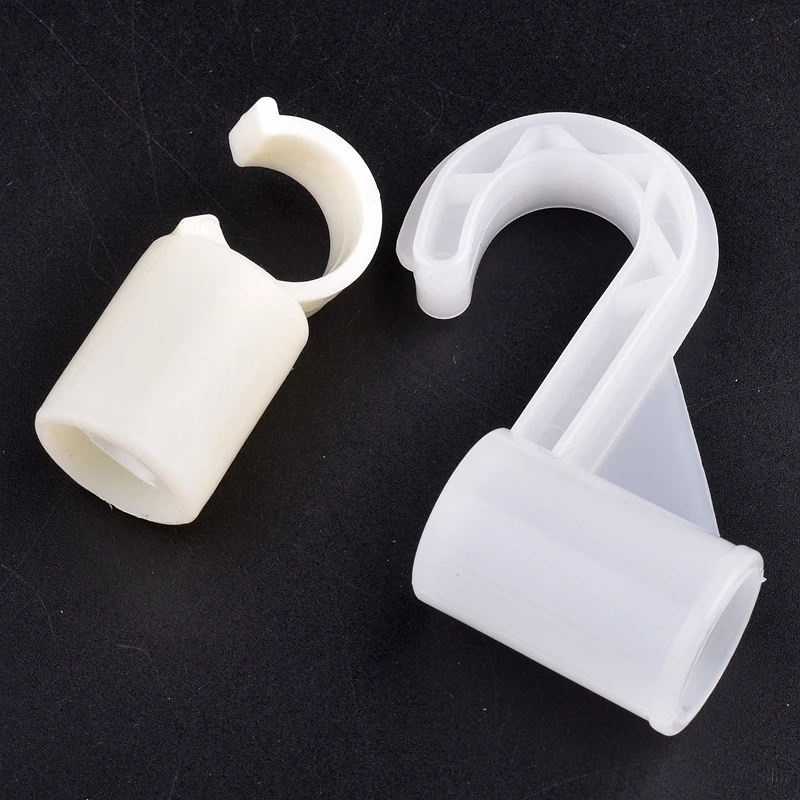 2/5 قطعة 19 مللي متر البلاستيك الأبيض الأنابيب موصل نهاية غطاء المحملة مستقيم أربعة طريقة خزانة هوك مشترك لتقوم بها بنفسك الرف خيمة تركيبات مشتركة ثابتة #2