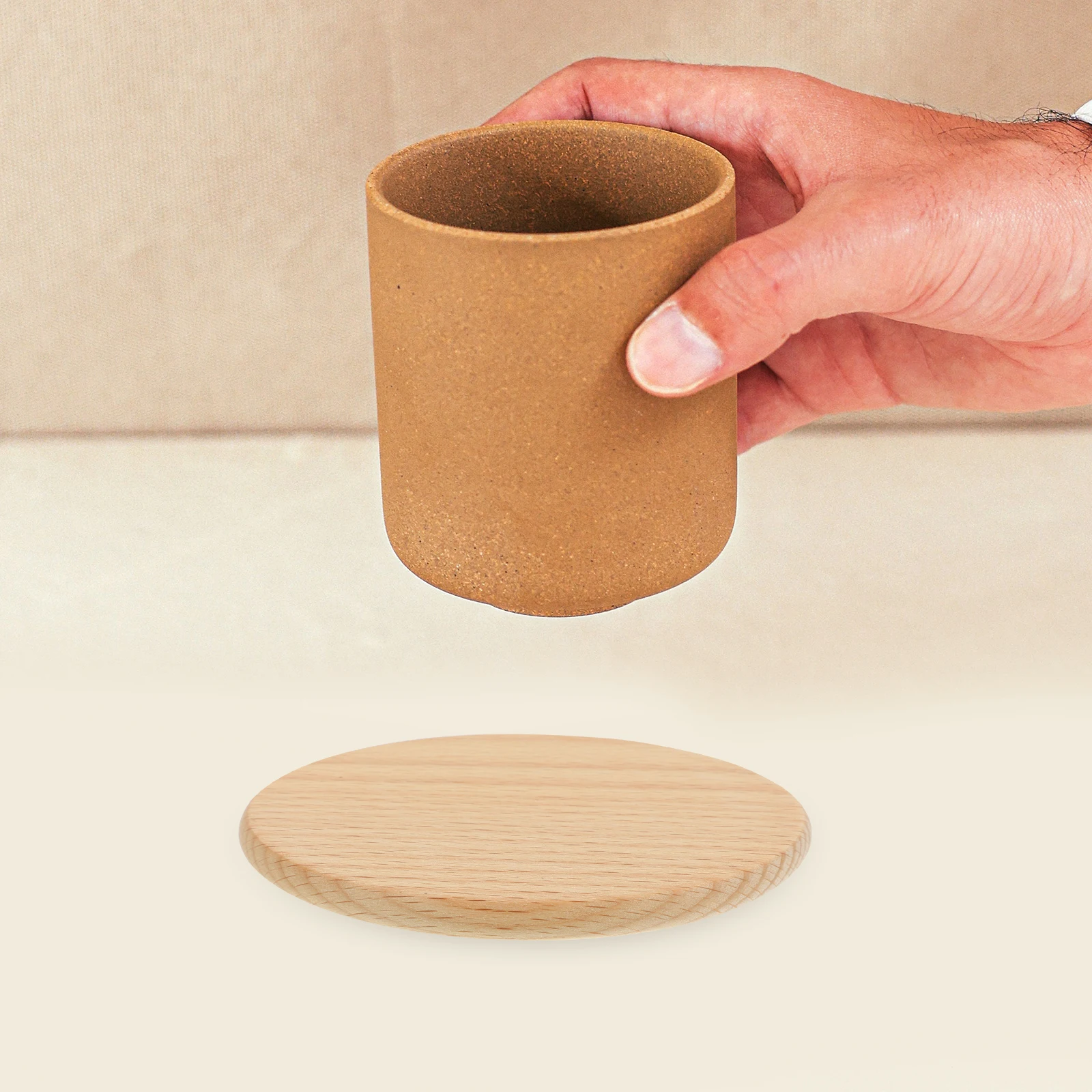 

6pcs Wood Coasters Beech 8cm Heat Insulation Cup Mats Table Decor Protective Drink Holder Wooden Pad