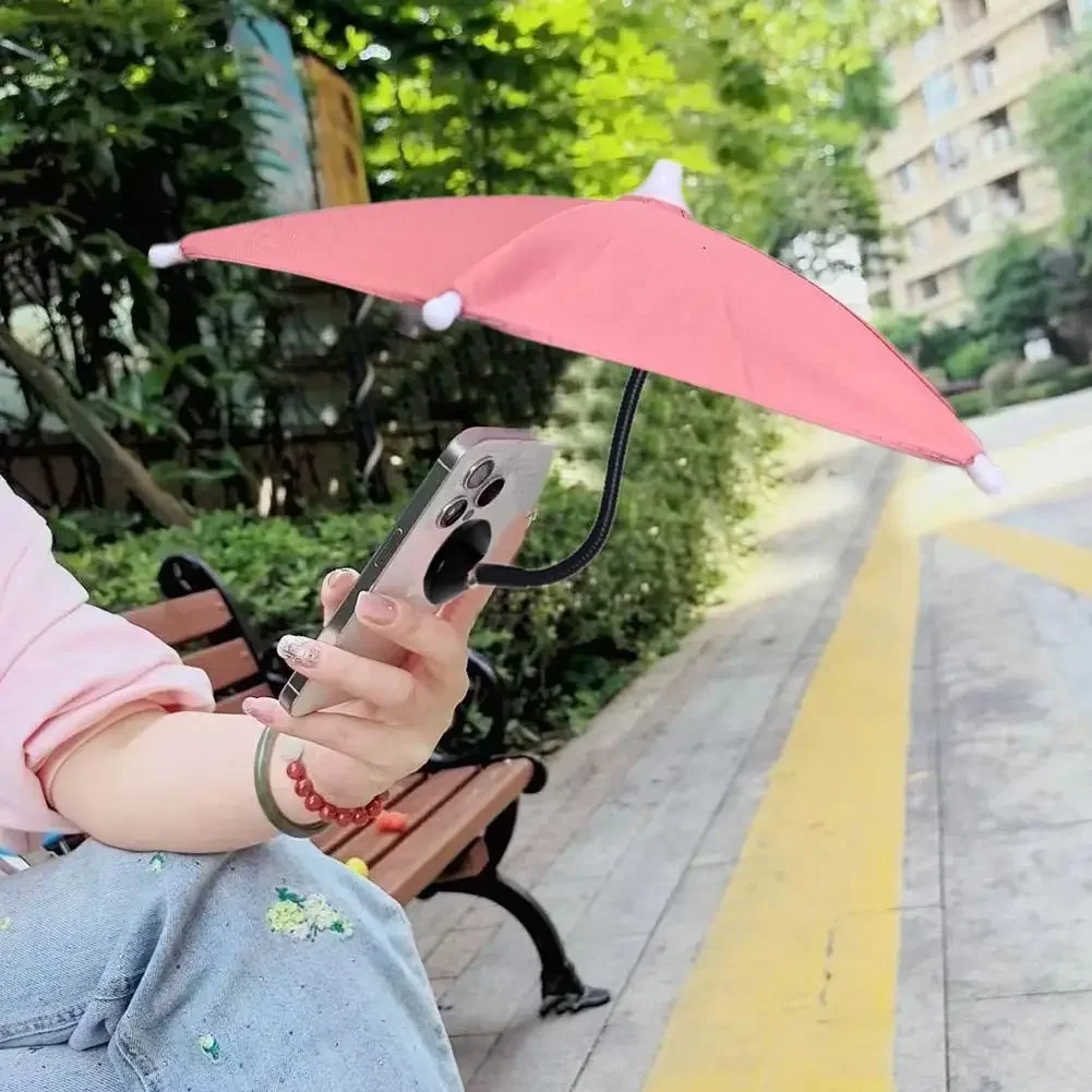 360° Rotation Adjustable Magnetic Mobile Phone Umbrella Anti-glare Sun Shade Shield Cover Mini Car Bike Motorcycle Accessories