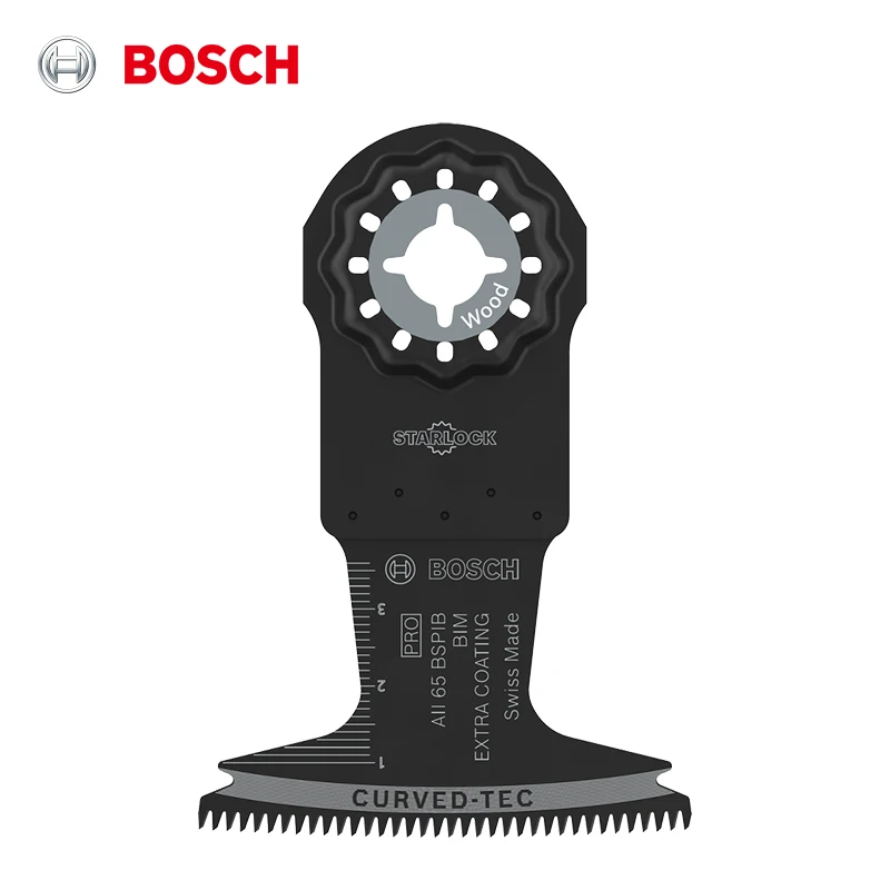 Bosch AII 65 BSPIB Starlock Bimetal Plunge Cut Blade 65x40mm, for Hardwood Plastic, Fits GOP Series Multi-Tool