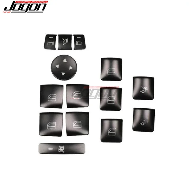 Car Interior Armrest Door Window Switch Button Cover Trim For Benz A B C E G Class W176 W204 W212 W166 X204 W218 X156 W463 CLA
