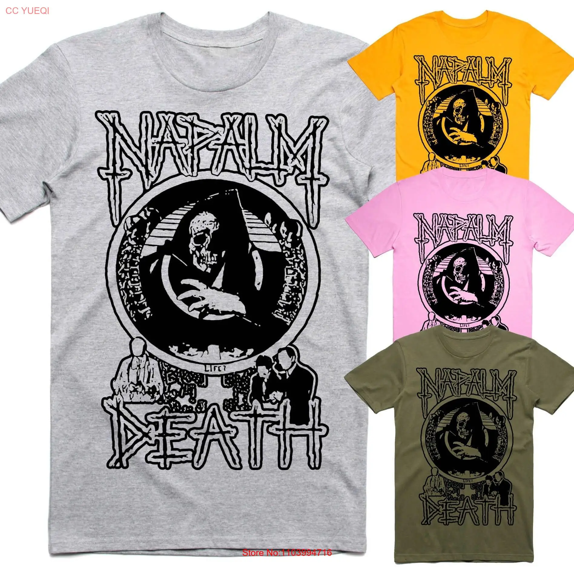 Napalm Death Live Corruption cotton Men's T Shirt all sizes S 5XL band poster album cover long or short sleeves