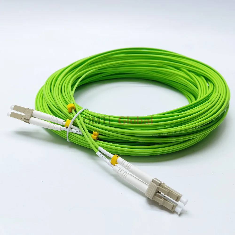 LCUPC multimodo OM5 50/125 dúplex 2,0 Mm o 3,0 Mm 30M LC-LC Cable de conexión de fibra óptica conector de Cable de puente