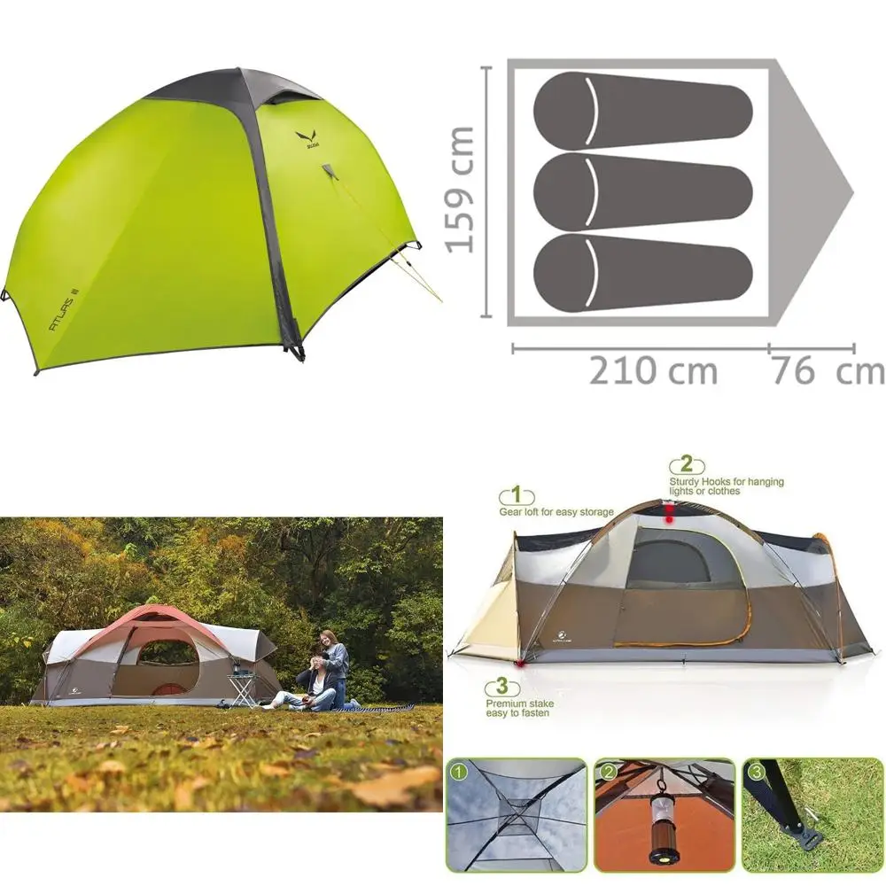 خيمة الظهر Salewa Atlas III باللون الرمادي الصبار