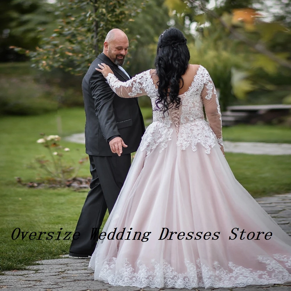 Vestidos De Novia elegantes sin tirantes para mujer, De línea A Vestidos De Novia, manga larga De encaje, novedad De verano 2024