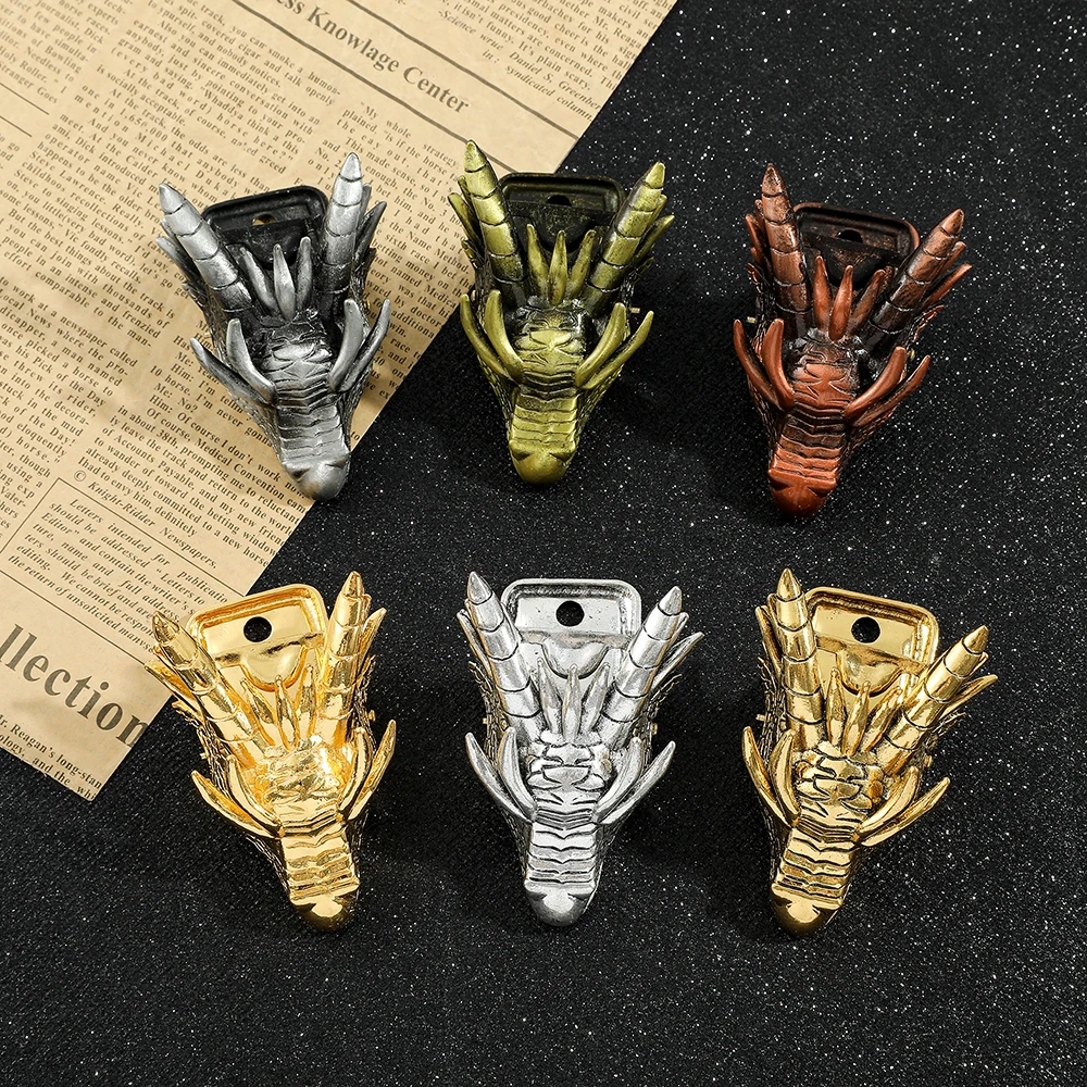 

Закладка в стиле ретро в китайском стиле из тяжелого металла с головой дракона, подставка для книг, тонко изготовлена, драгоценный праздничный подарок, предметы хранения, офис.