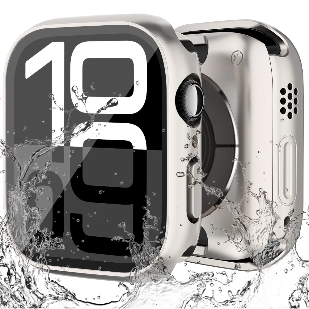 Tempered Glass+Cover For Apple Watch 10 42mm 46mm Screen Protector Front Rear Bumper Case IWatch Series 10 42mm 46mm Accessories