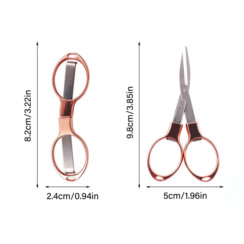 Creative Portable Folding Scissors Folding Hand Tool Sewing Scissors Stainless Steel Multifunctional Fishing Line Cutter Student