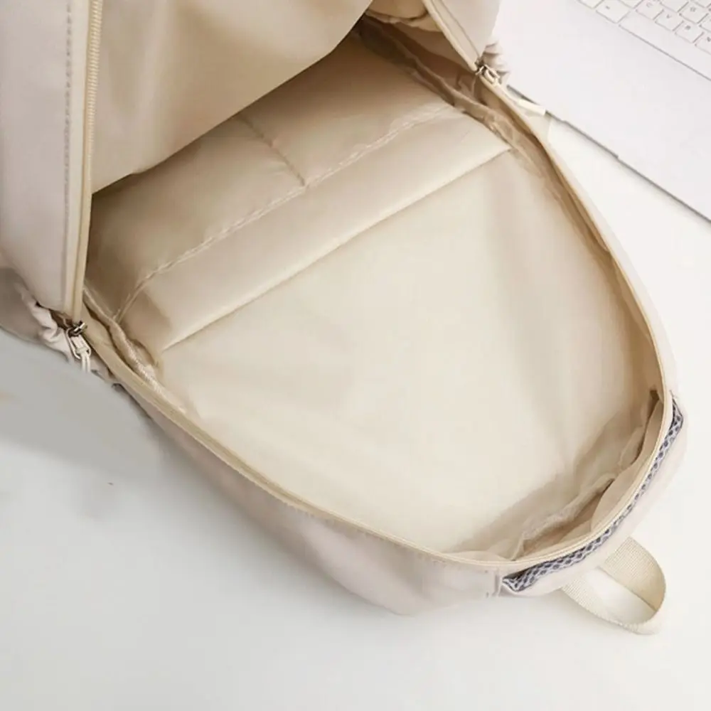 

Korean Simple School Bags Large Capacity Nylon College Student Backpack Waterproof Multi-layer Girl's Backpack Outdoor