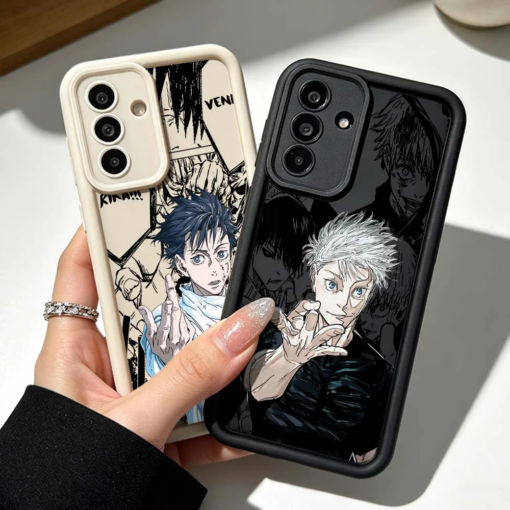 Jujutsu Kaisen Gojo Yuta Phone Case For Samsung Galaxy A71 A57 A56 A55 A54 A53 A52s A17 A16 A06 Eye Ladder Silicone Cover