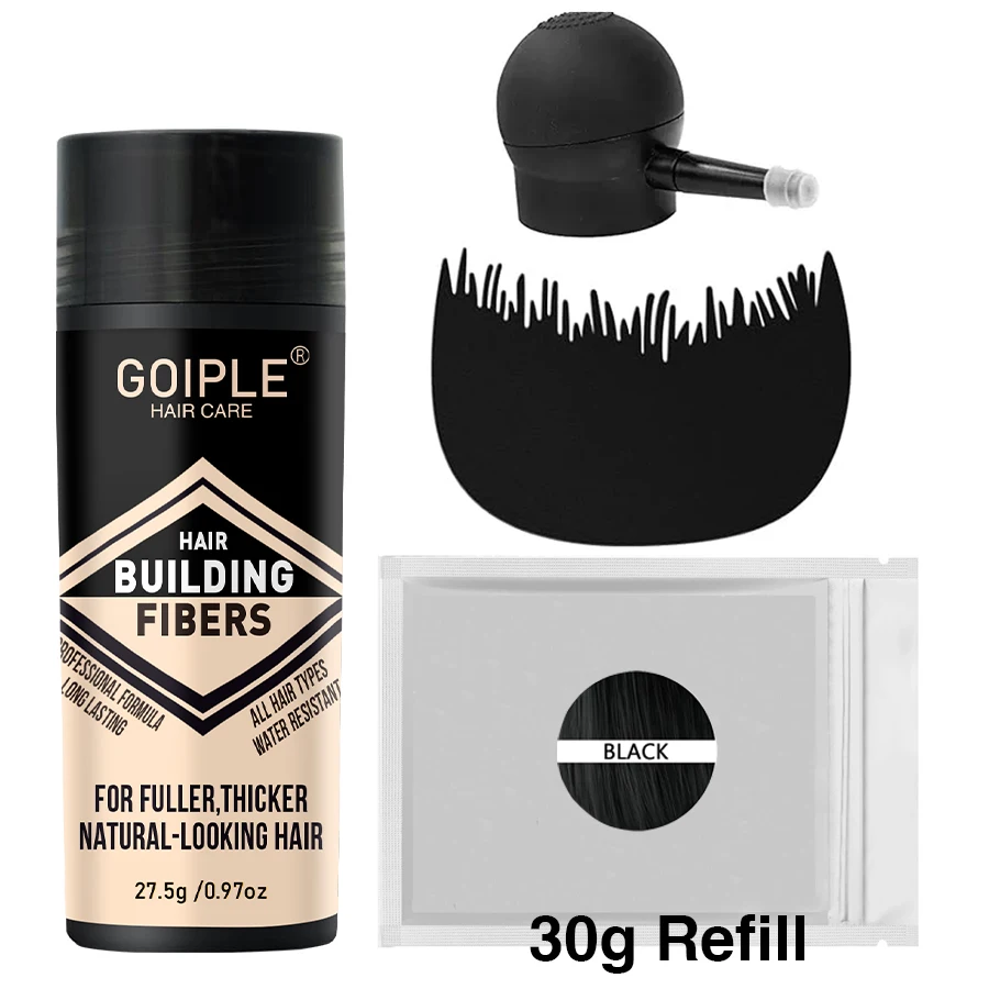 Hair Building Fiber Repair Hairline Growth Kit Spray Applicator Extension Nozzle Pump for Hair Loss Powder Sprinkler Nozzle