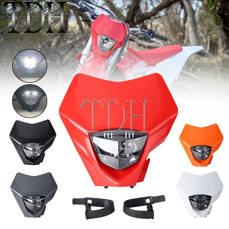 Motorcycle Headlight Headlamp LED Head Light Supermoto Fairing For Gas Gas EC 250 300 250F 350F EX300 250F 350F 450F MC 250F 21+