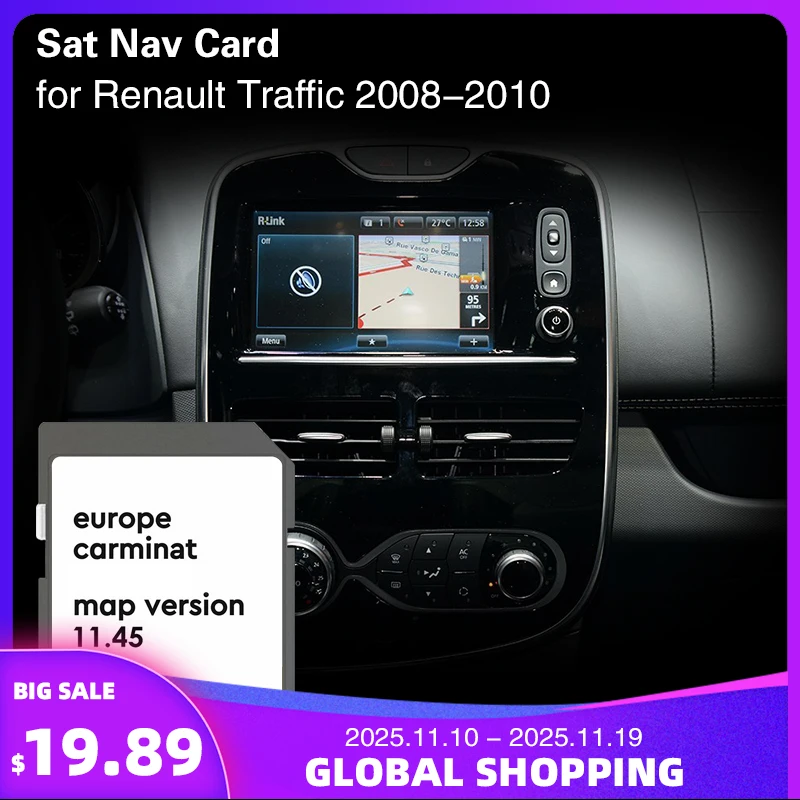

Carminat 11.45 for Renault Traffic 2008 2010 Vehicle Navigation SD Map Update New Version Memory 8GB Card Europe France