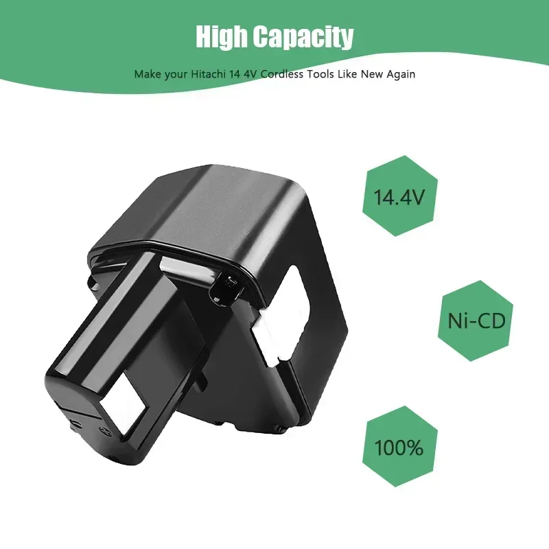 

Hitachi Electric Drill Screwdriver Eb1414 Eb1420 Eb1426 Eb1820 Latest 14.4V 12.8ah Rechargeable NiMH Battery Pack