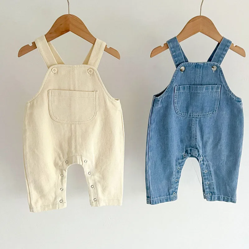 Çocuk giyim Suit bebek bebek kız giyim seti uzun kollu işlemeli gömlek + Denim tulum sonbahar bahar elbise takım