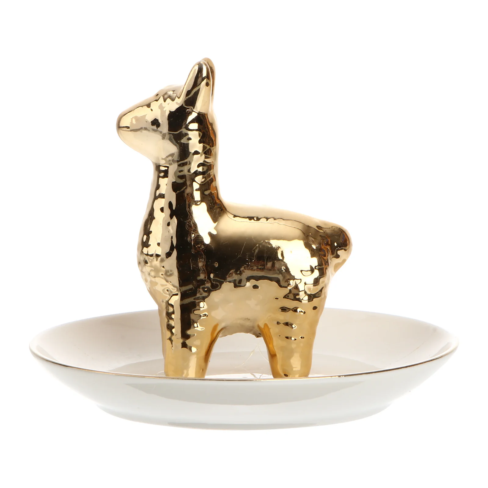 

1Pcs Ceramic Jewelry Tray Alpaca Organizer for Rings Earrings Necklaces Makeup Desktop Storage Decoration