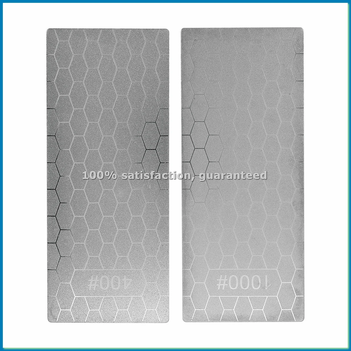

2PCS Diamond Sharpening Stone, Whetstone Honeycomb Diamond Sharpener Plate with Non-Slip Base(400/1000 Grit)-ABFB