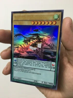 

Yu-Gi-Oh DIY Special Production World Congress 2014 Prize Card Leonardo's Silver Skyship Face Flash