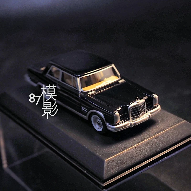 1:87 Diecast Car Model Simulation Benz 600 (W100) Nallinger Classical Retro Cars Model Vehicle Toys  Collection Decoration