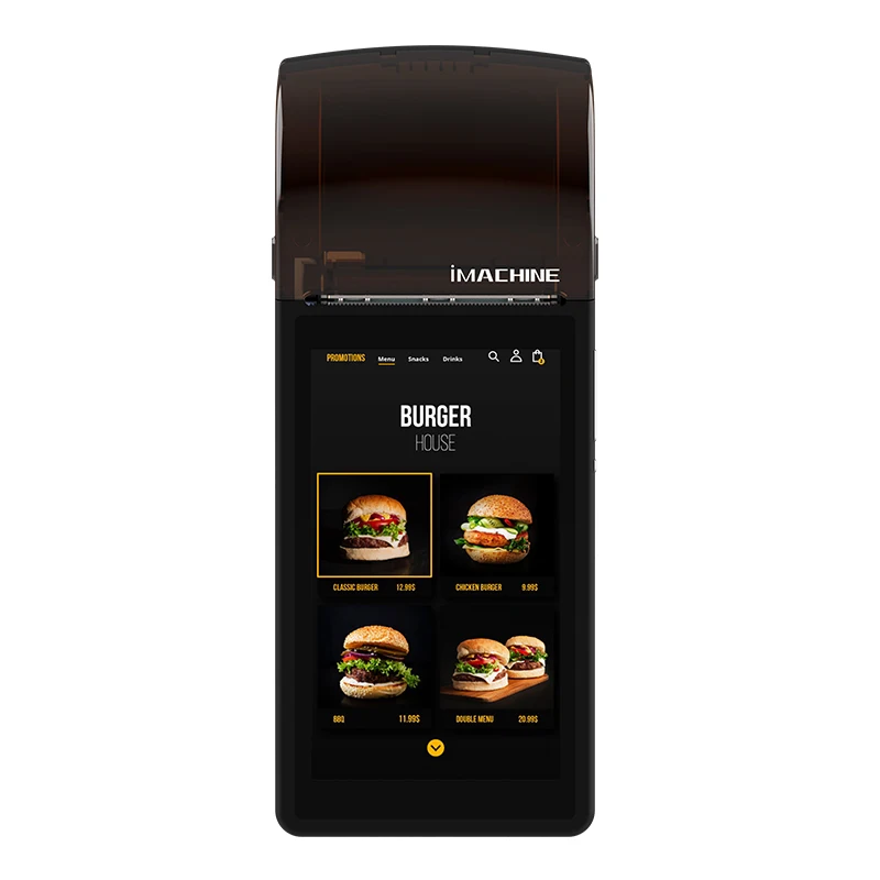 

All-in-One Android POS Terminal Portable with 58mm Printer, NFC, WiFi, 4G Ideal for Retail & Restaurant Payments Pos System