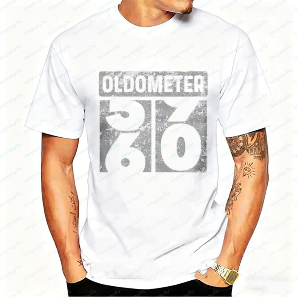Oldometer Odometer Funny 60th Turning 60 Birthday Party Gift T-Shirt Graphic T Shirts Oversized T Shirt Harajuku Men Clothing