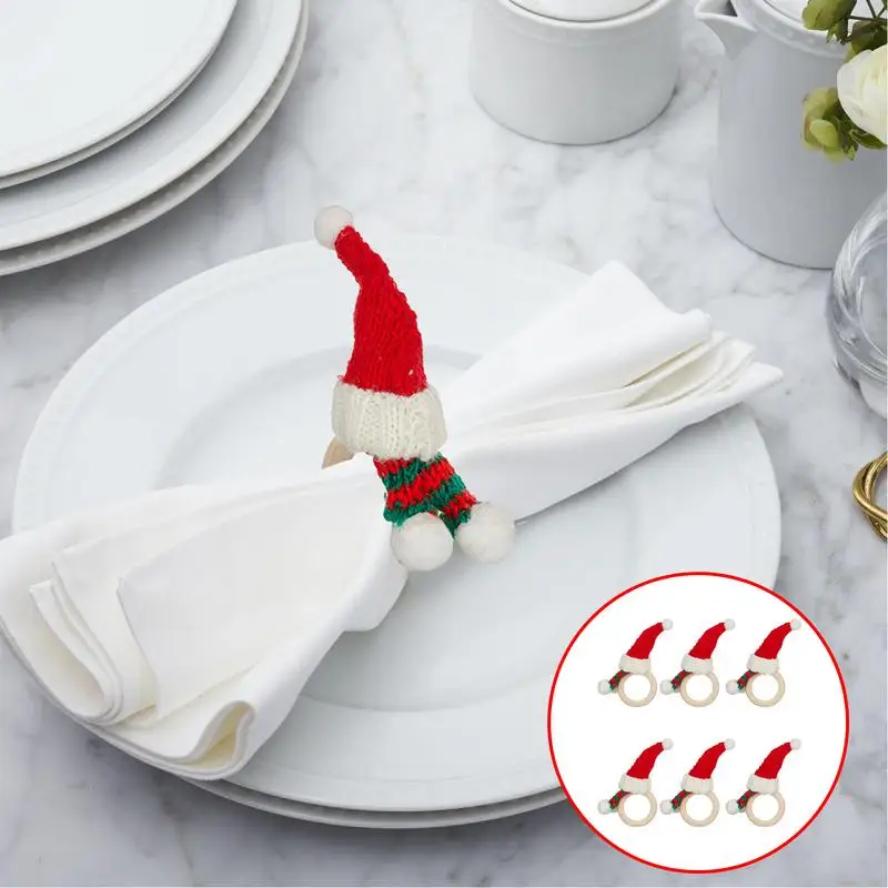 Christmas Napkin Rings Set Table Decorations Christmas Tissue Ring Napkin Holder Kit Christmas Napkin Rings For Family Table