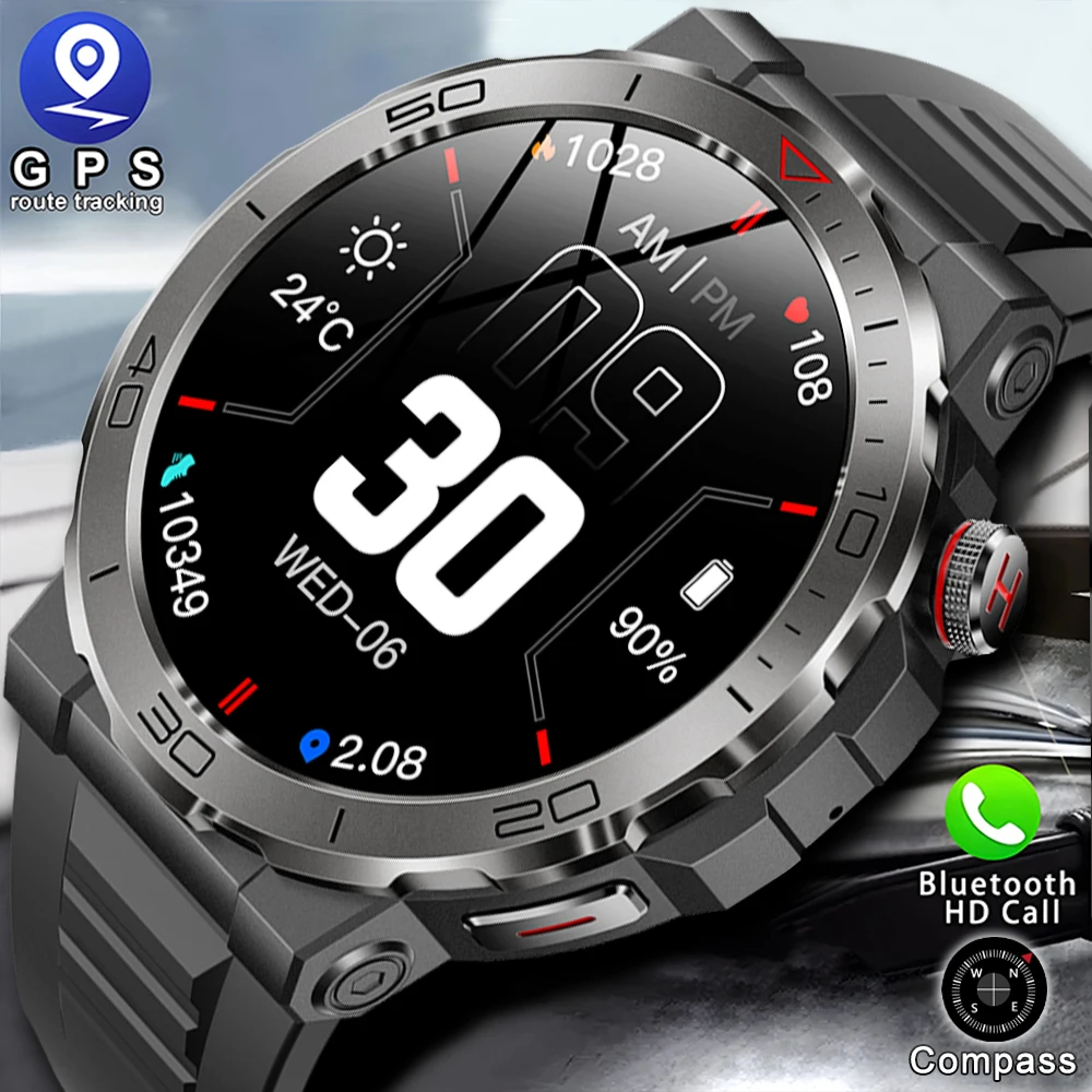 

2024 New 1.43 Inch HD Bluetooth Call Smart Watch Men Sports Fitness Tracker Heart Monitor 400mAh Smartwatch For XIAOMI Android