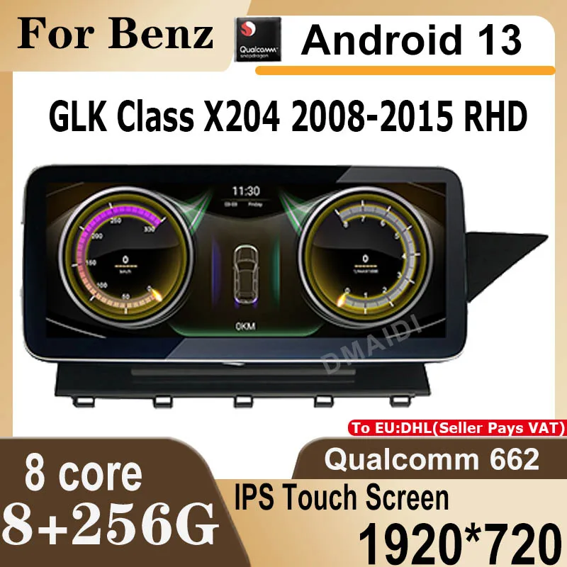 

Android13 Car Multimedia Player For Mercedes GLK Class X204 RHD Qualcomm GPS Radio Stereo Video AUTO Apple Carplay Factory Price