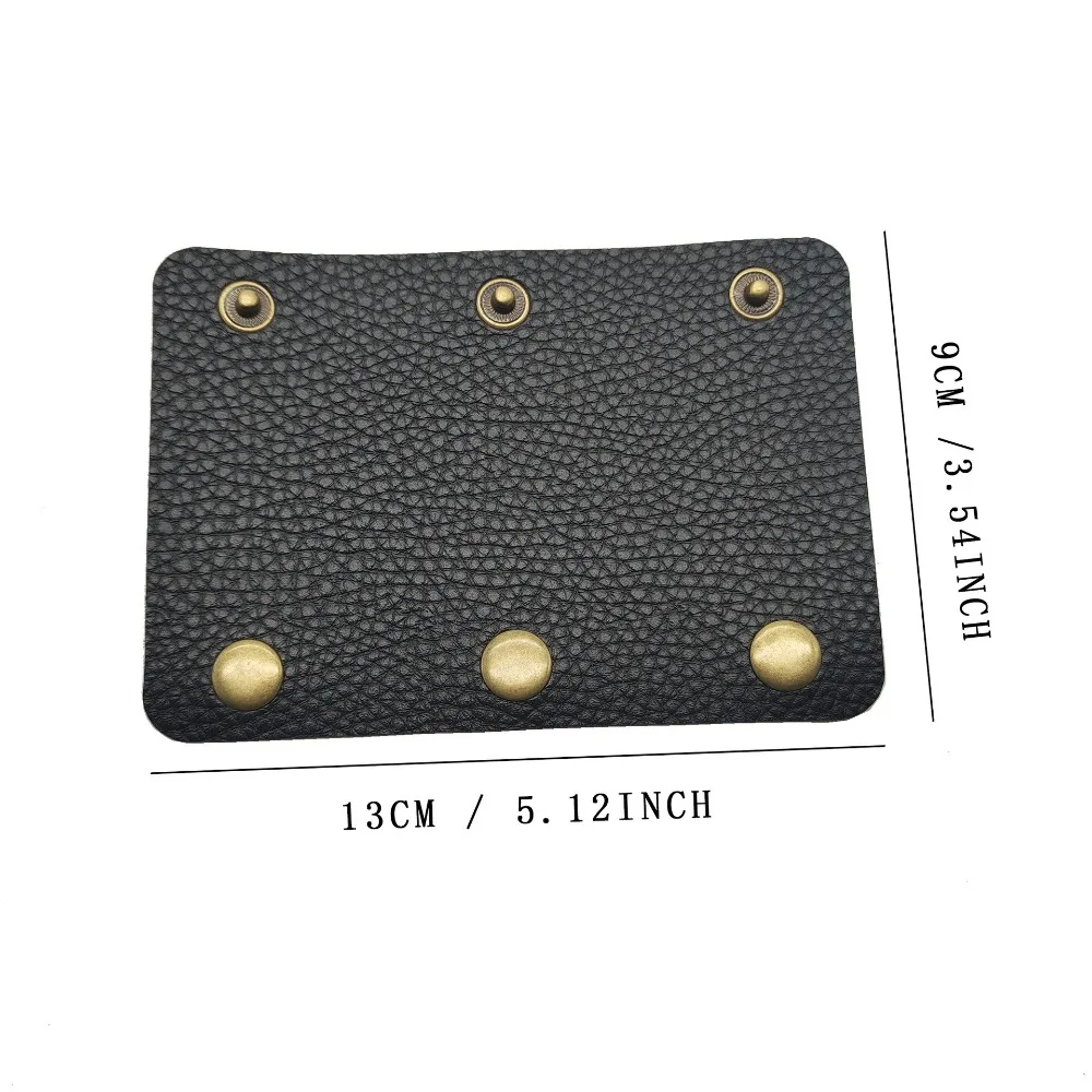 PU Leather Suitcase Grip Soft Anti-shock Design Leather Handle Cover Solid Color Luggage Bag Handle Wrap