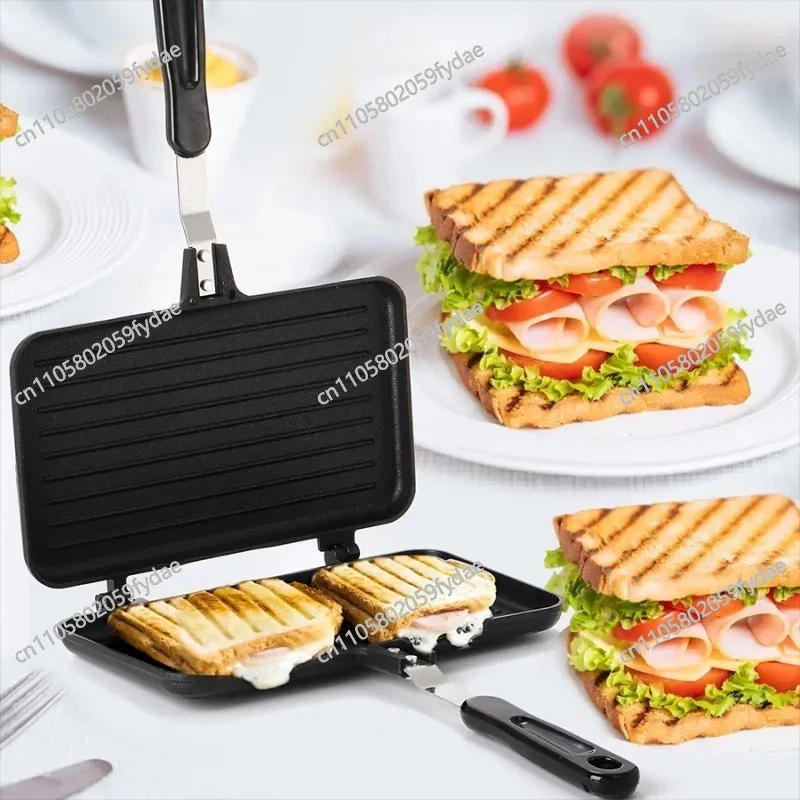 Sandwich Grill Pan Bread Double-Sided Pan Flat Double-Sided Pocket Bread Detachable Non-Stick Grill Pan