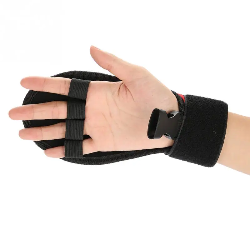 Adjustable Elderly Assist Fixation Glove Hemiplegia Patient Hand Stroke Rehabilitation Train Splint Waterproof Finger Protector