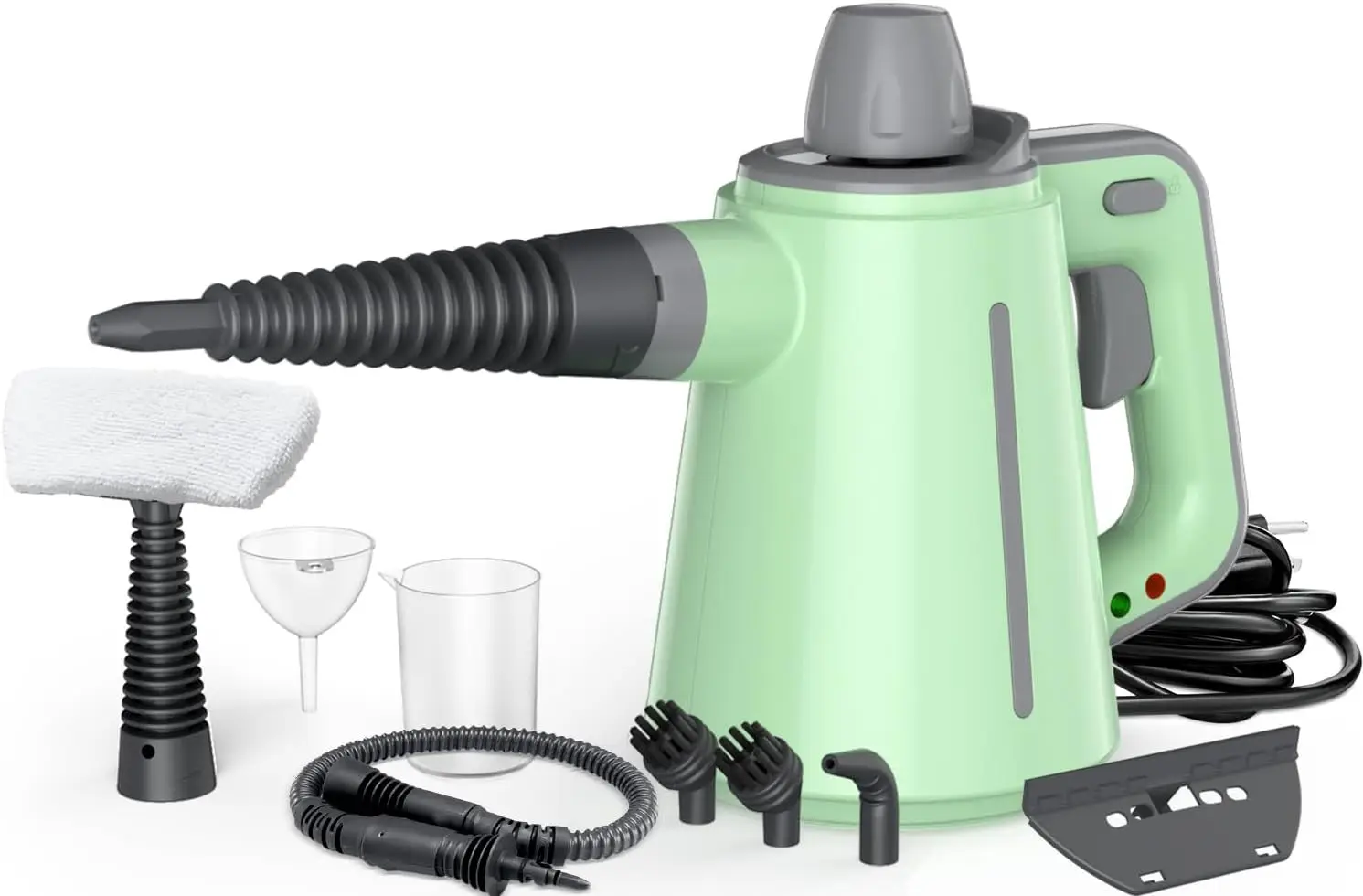 

Handheld Steam Cleaner, Pressurized Multi-Surface Steam Cleaner for Home Use with 10pcs Tools and Safety Lock to Remove Grime