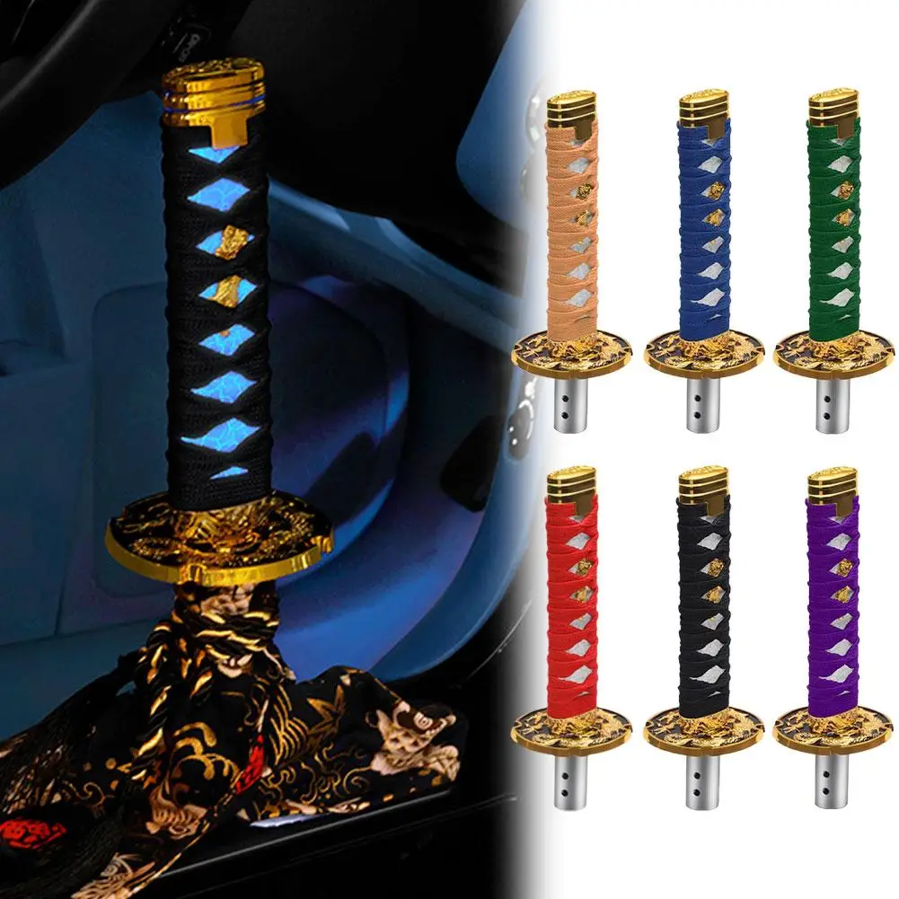 

Katana Samurai Sword Shift Knob Shifter With Adapters Manual Transmission Gear Shift knob Warrior Sword Shift Knob Adapter 15mm