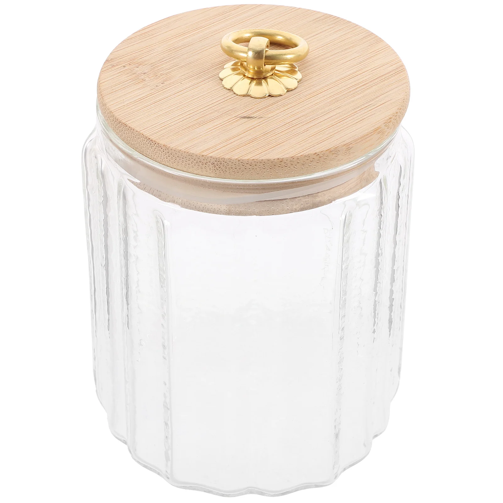 

Glass Tea 500ml Large Size Hammered Pattern Airtight Storage Jar for Tea Coffee Sugar Candy Kitchen Containers