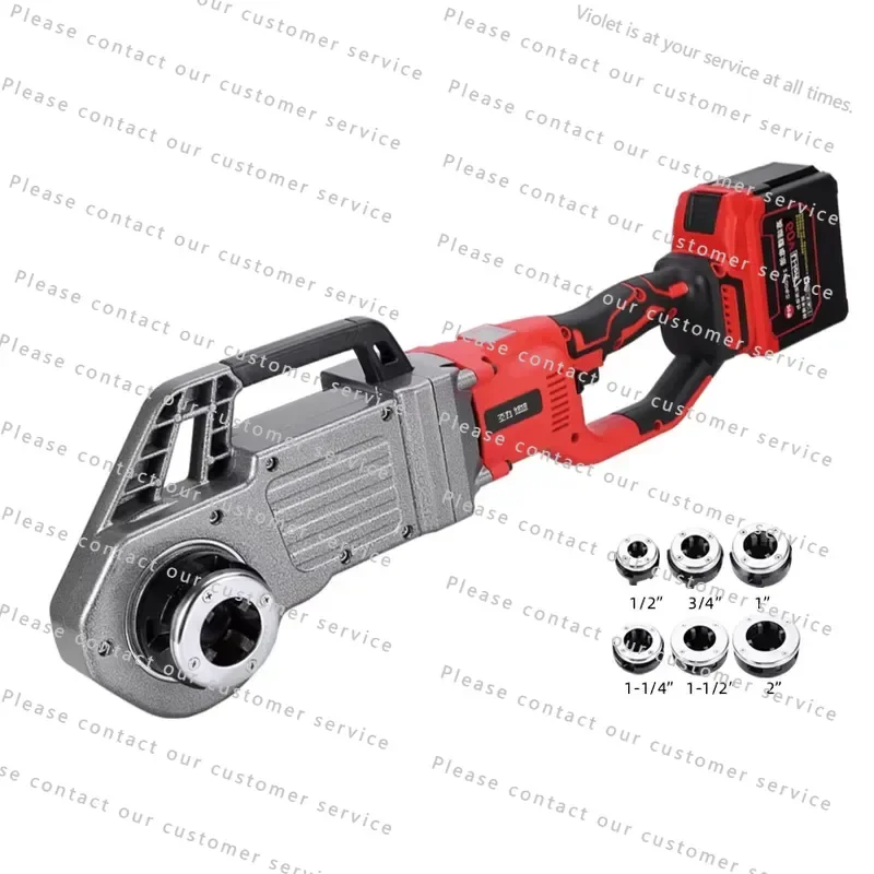 Brushless Lithium Battery Portable Welding Equipment Threading Machine 3200W 42V Pipe Threader 20.9-59.6mm Diameter for