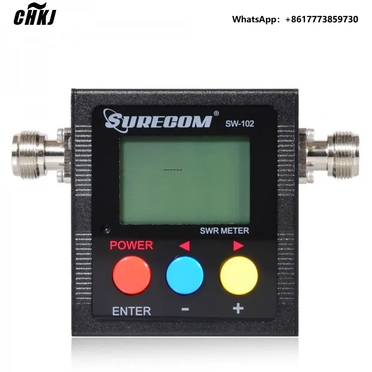 

CHKJ Surecom SW-02 25-520Mhz 2-Way Radio Digital VHF/UHF Antenna Power SWR Meter