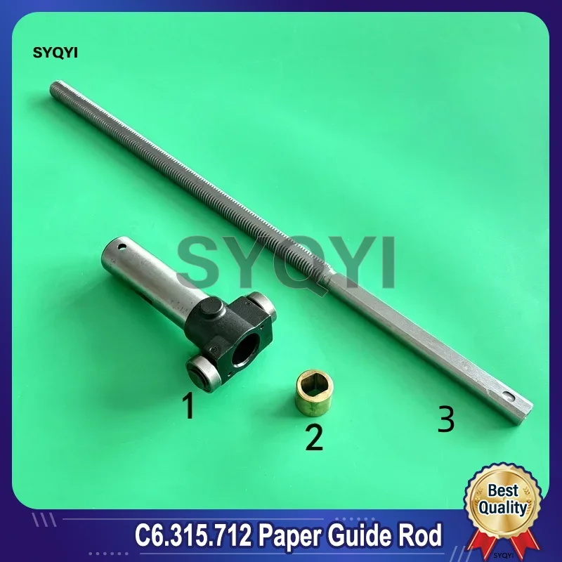 Heidelberg SM102 CD102 machine paper receiving thread aligning rod, paper flap aligning shaft C6.315.712