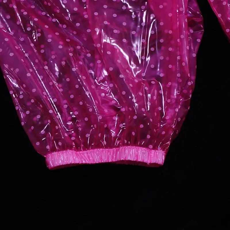Sexy Polka Dot Transparent PVC Plastic Pants Ultra Soft Smooth Silent ABDL Shorts Waterproof Couple Adult Baby Diaper Panties