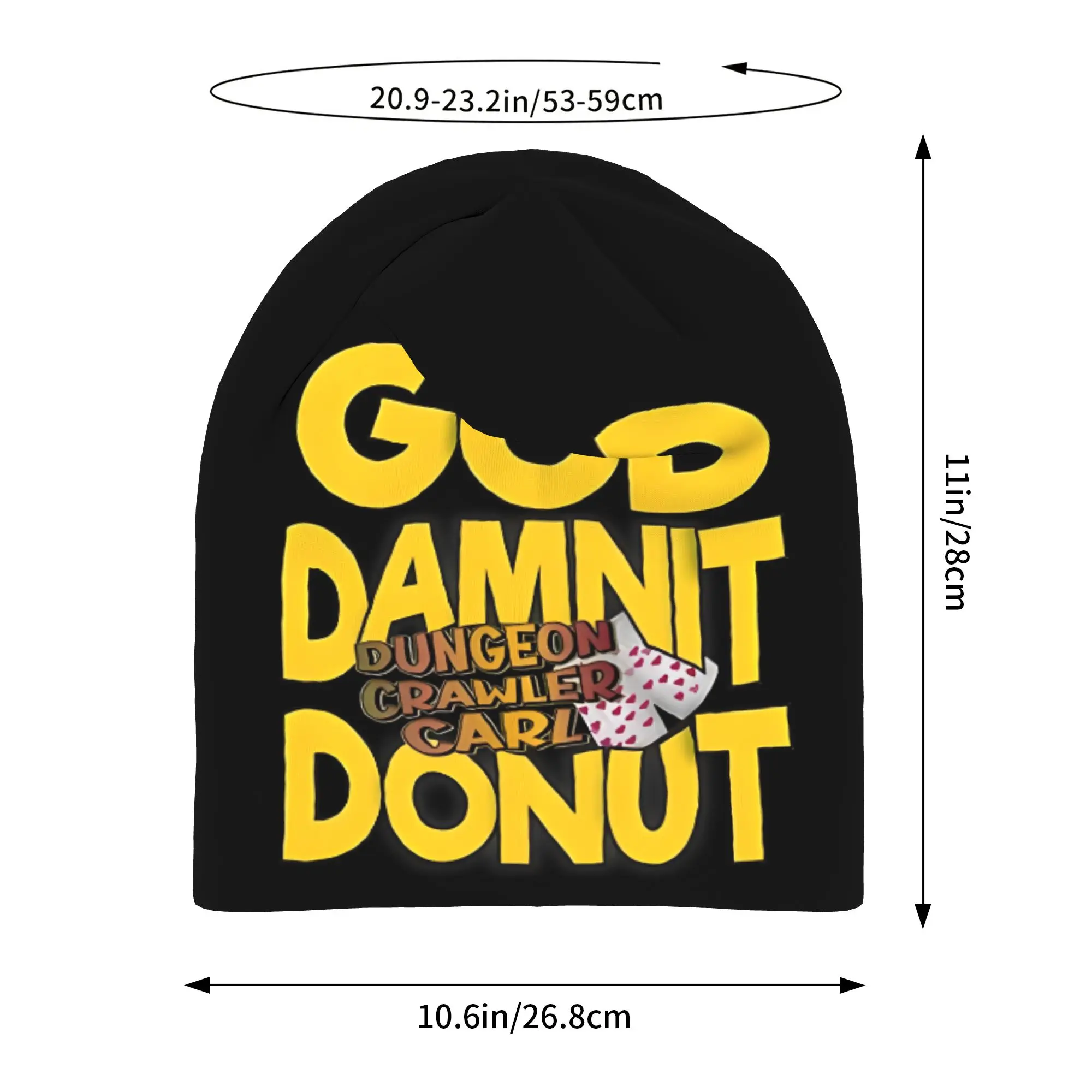 Dungeon Crawler Carl Princess Donut Hat Winter Caps Men Women  Skullies Beanies Ski Caps Soft Bonnet Hats