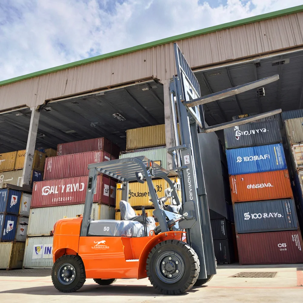 

Freight Port Handling Forklift 5 Ton Hydraulic Diesel Counterbalanced Forklift Hot Sale Warehouse Stacking Forklift Customized