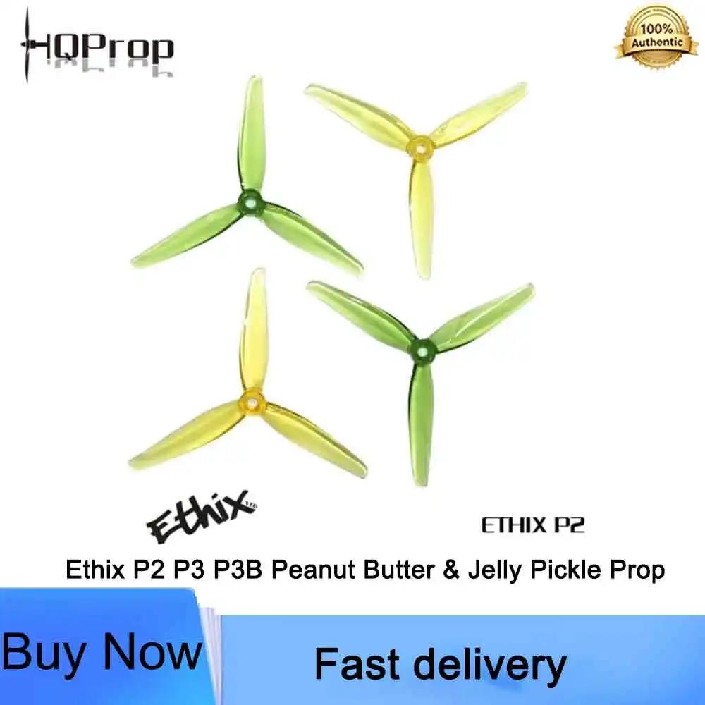 HQprop Ethix P2 P3 P3B Peanut Butter & Jelly Pickle Prop PC 5.1 Inch FPV Drone Propeller for 5 inch Racing Freestyle Quadcopter